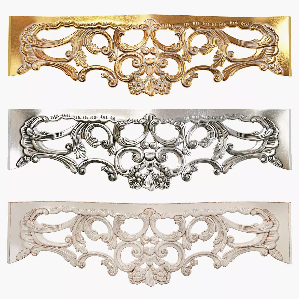 Classic carved 165 3D model_0