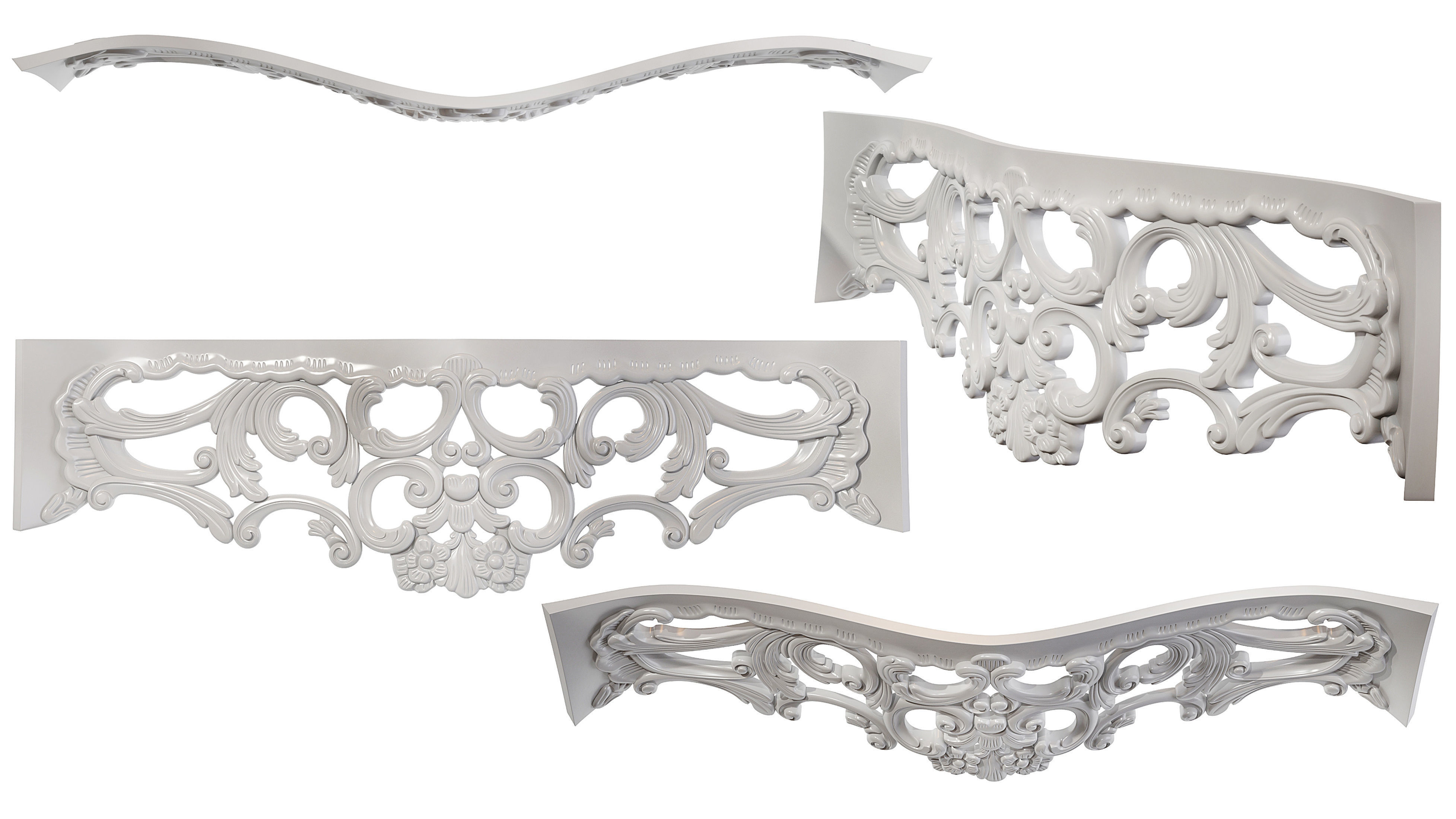 Classic carved 165 3D model_4