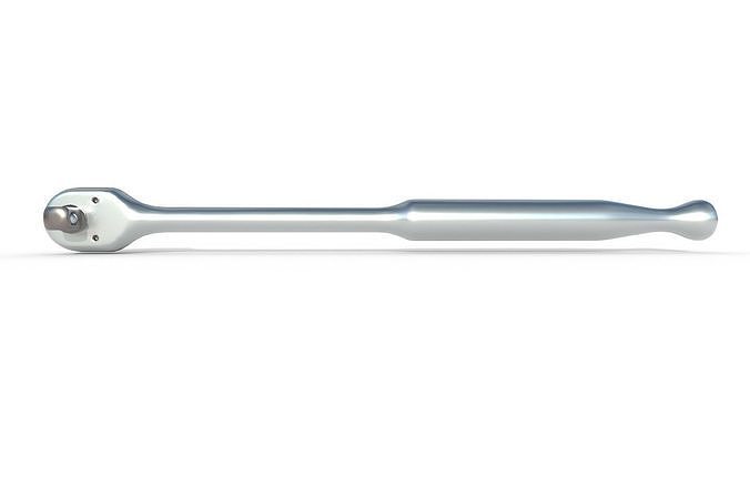 Ratcheting Wrench 02 Low-poly 3D model 6