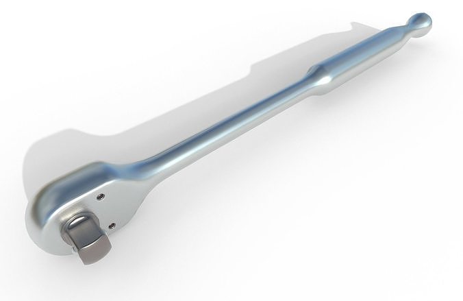 Ratcheting Wrench 02 Low-poly 3D model 5
