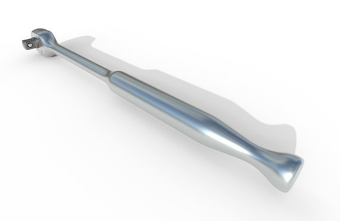 Ratcheting Wrench 02 Low-poly 3D model 7