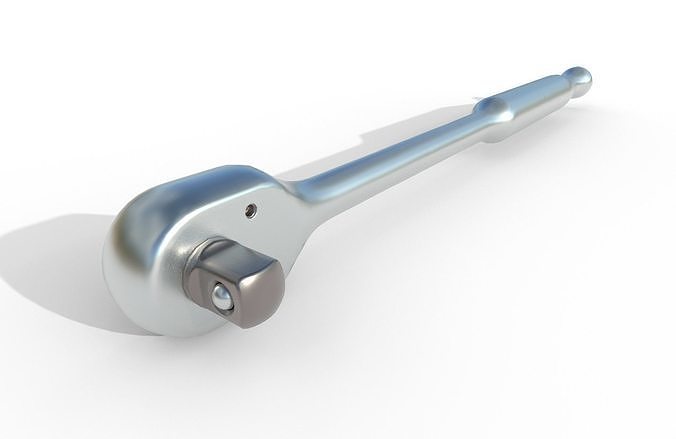 Ratcheting Wrench 02 Low-poly 3D model 3