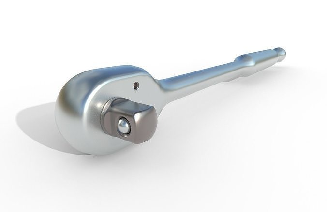 Ratcheting Wrench 02 Low-poly 3D model 4