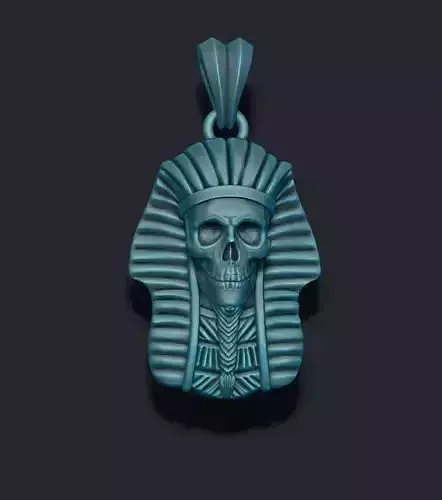 skull pharaoh pendant 3D print model