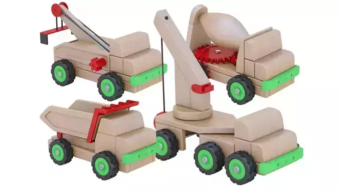 Wooden  Toy Car Truck  Collection