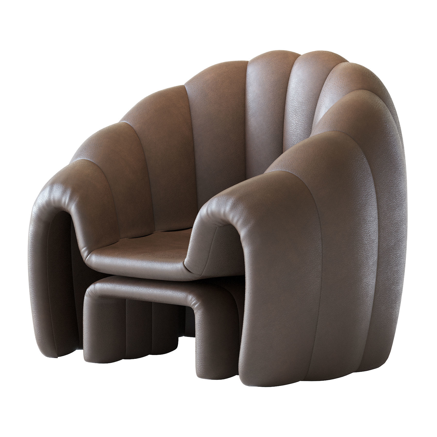 Armchair Art Shell 3D model_2