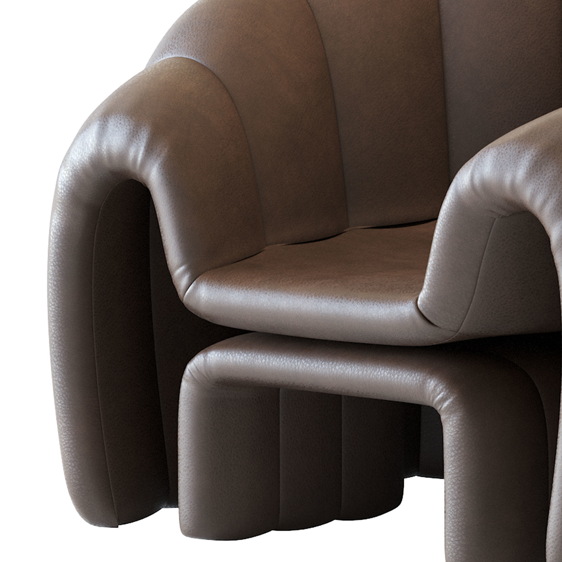 Armchair Art Shell 3D model_7