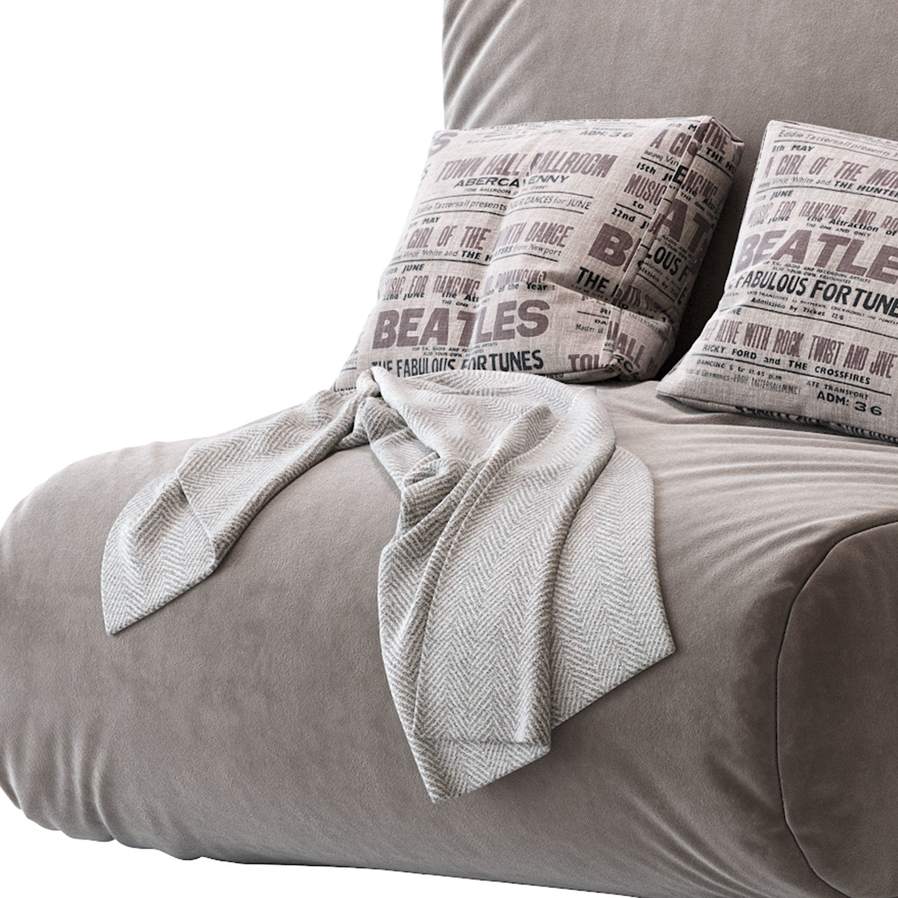 Bean Bag Chair N10 3D model_9