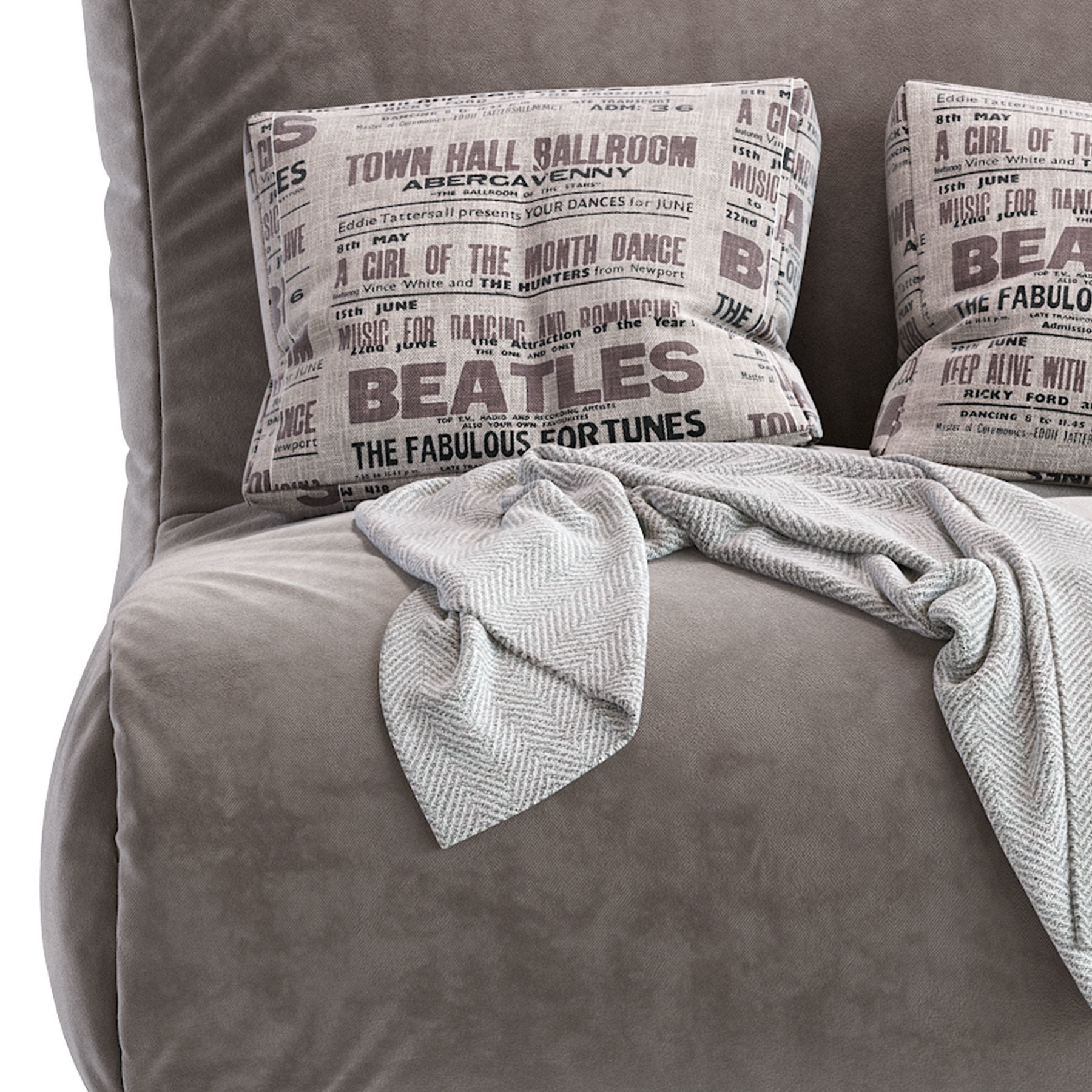 Bean Bag Chair N10 3D model_11