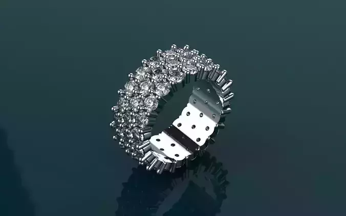 Diamond Ring -Size 5 - Jewelry D - AN-350