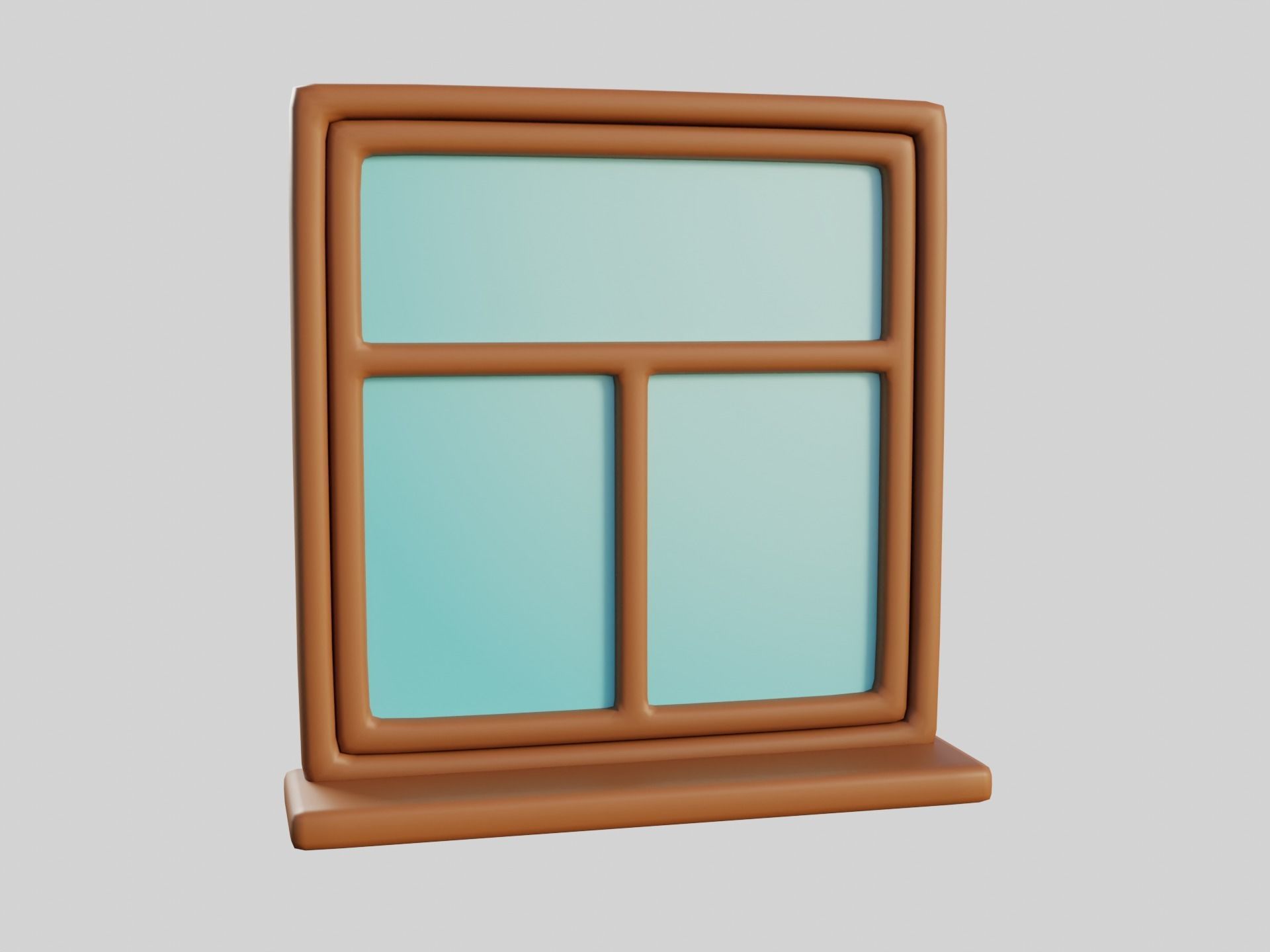 Cartoon Windows Collection 3 Low-poly 3D model_36