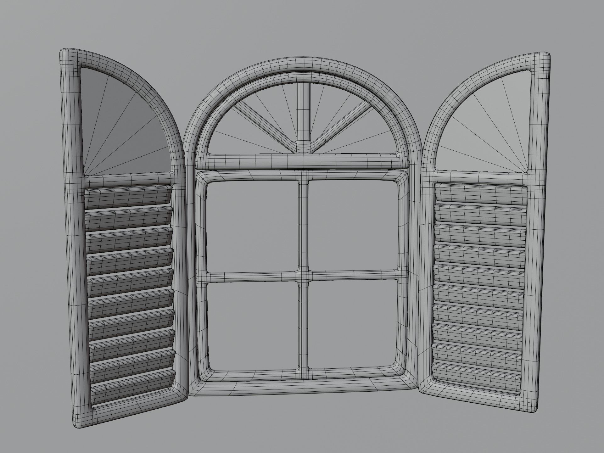 Cartoon Windows Collection 3 Low-poly 3D model_30