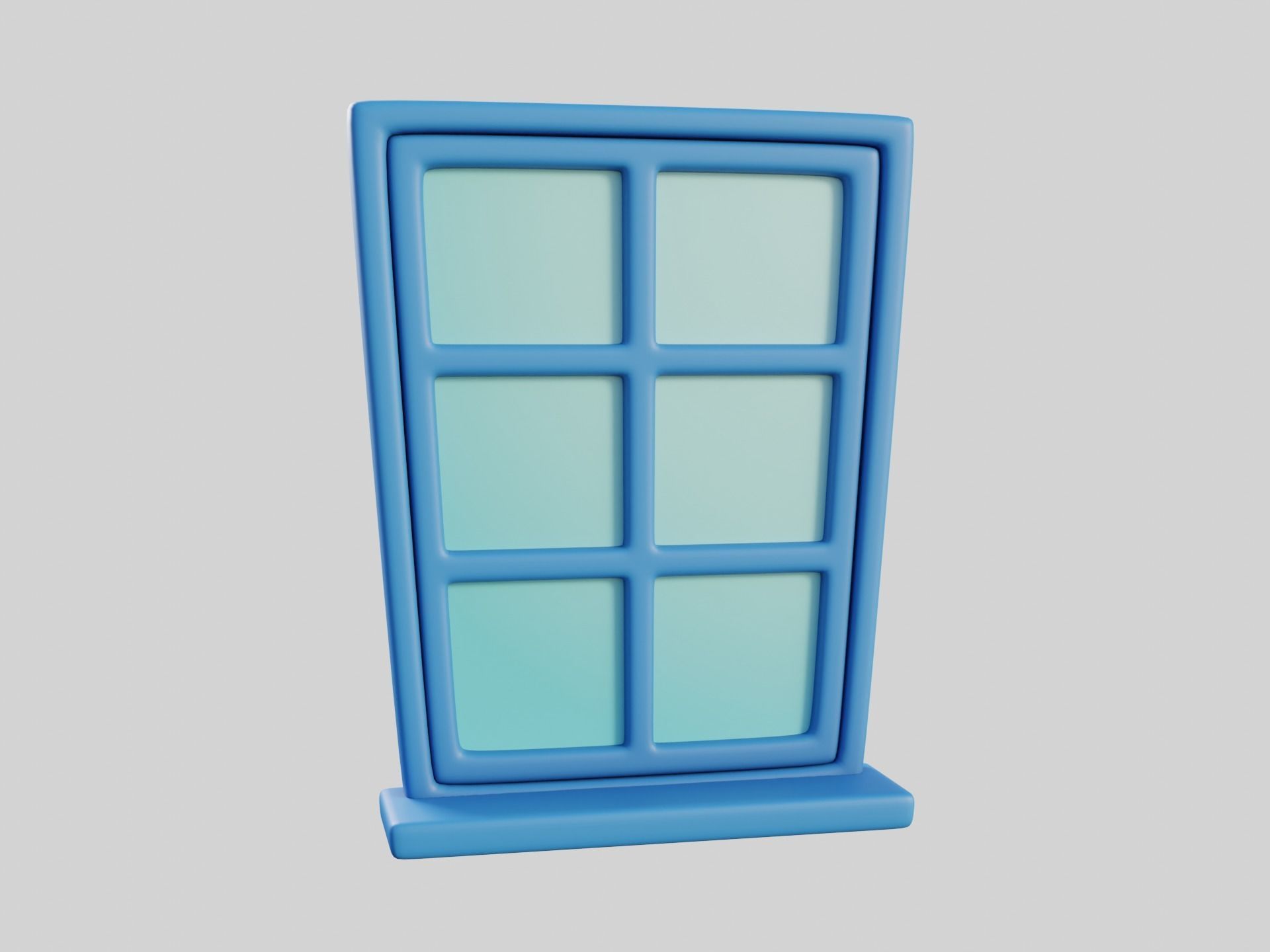 Cartoon Windows Collection 3 Low-poly 3D model_61