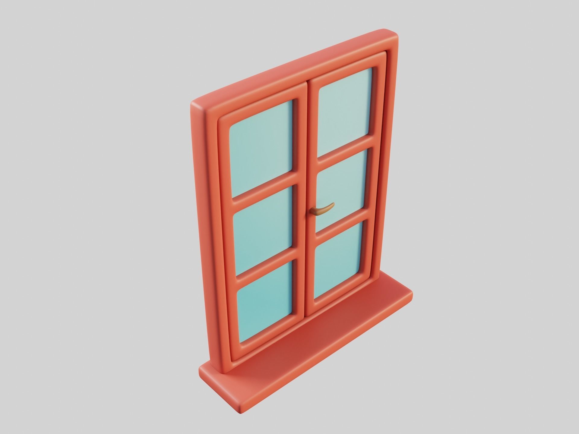 Cartoon Windows Collection 3 Low-poly 3D model_69