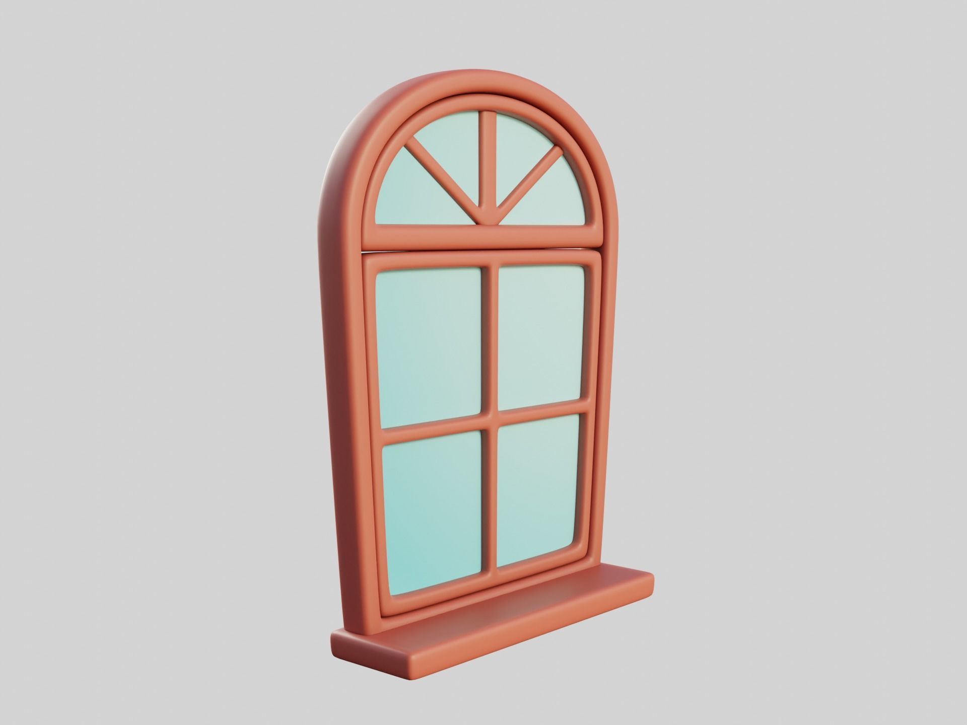 Cartoon Windows Collection 3 Low-poly 3D model_7