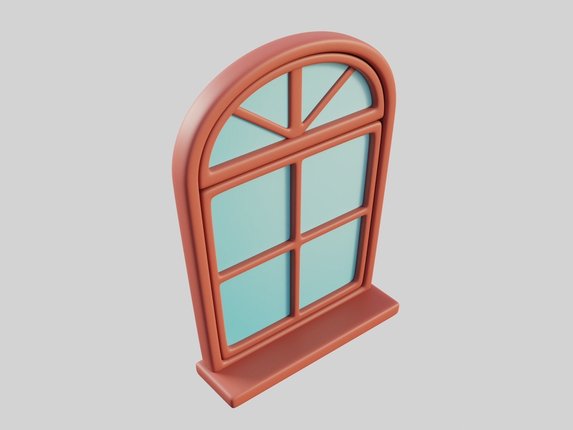 Cartoon Windows Collection 3 Low-poly 3D model_9