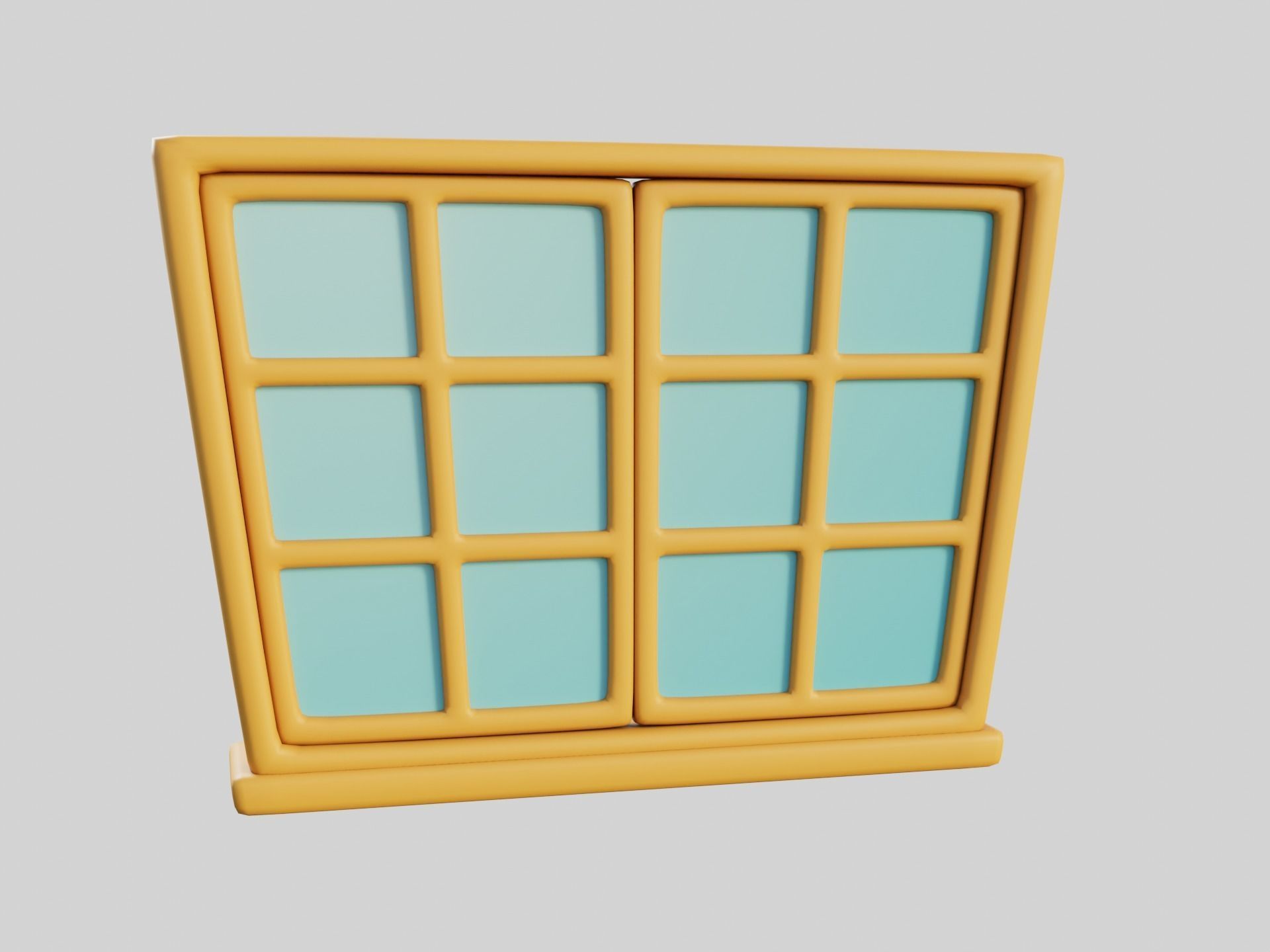 Cartoon Windows Collection 3 Low-poly 3D model_43