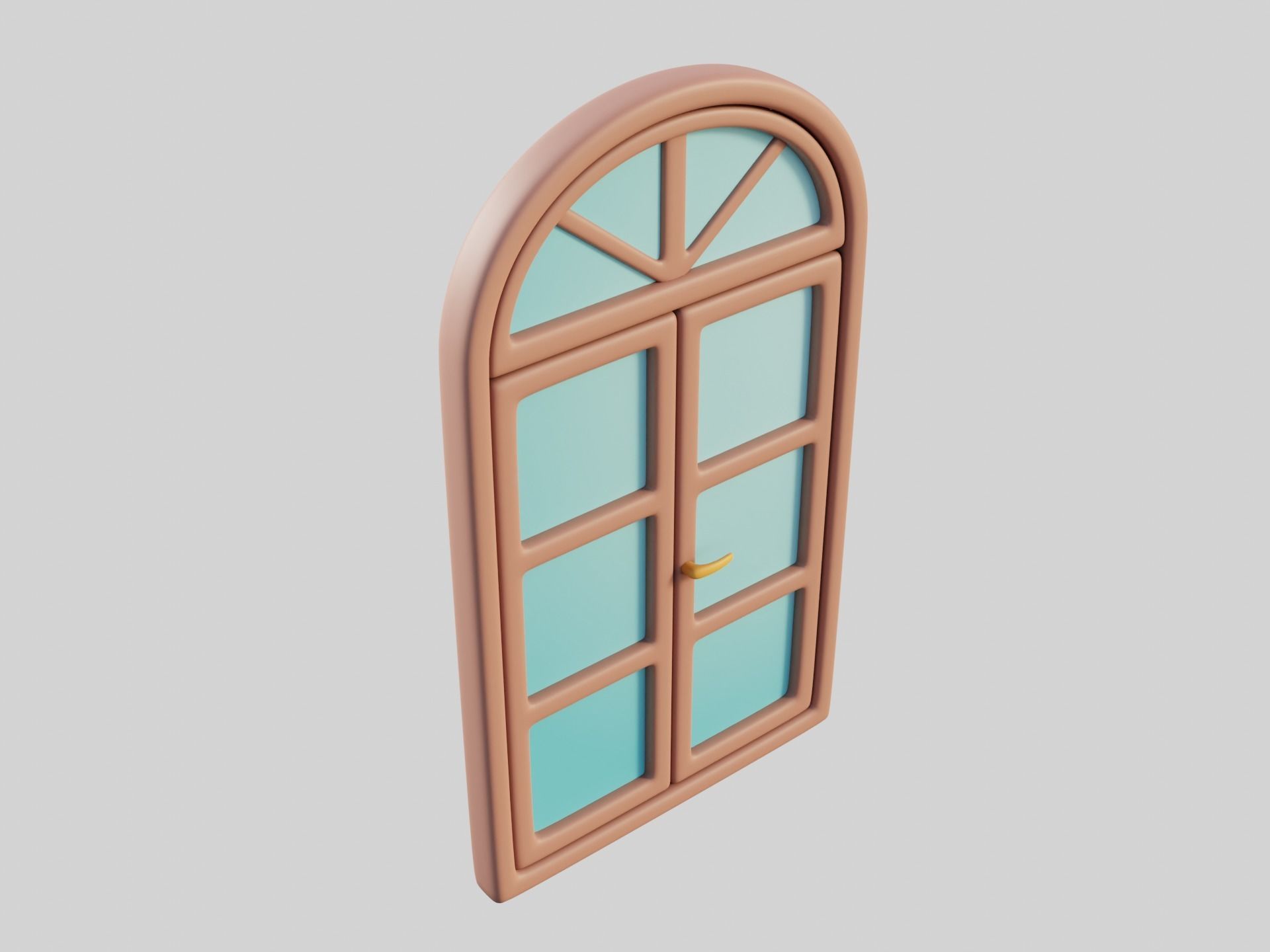 Cartoon Windows Collection 3 Low-poly 3D model_4