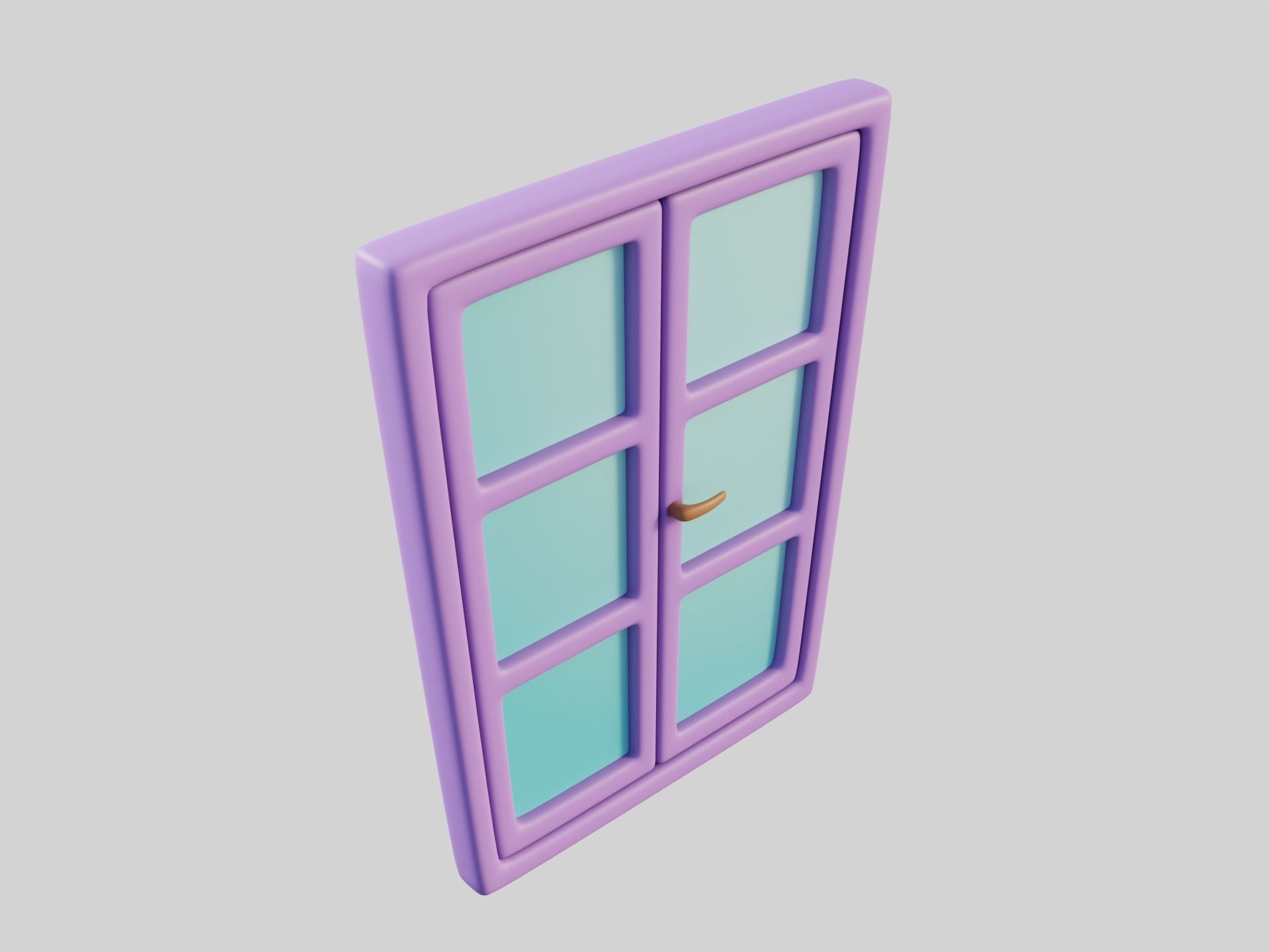Cartoon Windows Collection 3 Low-poly 3D model_54