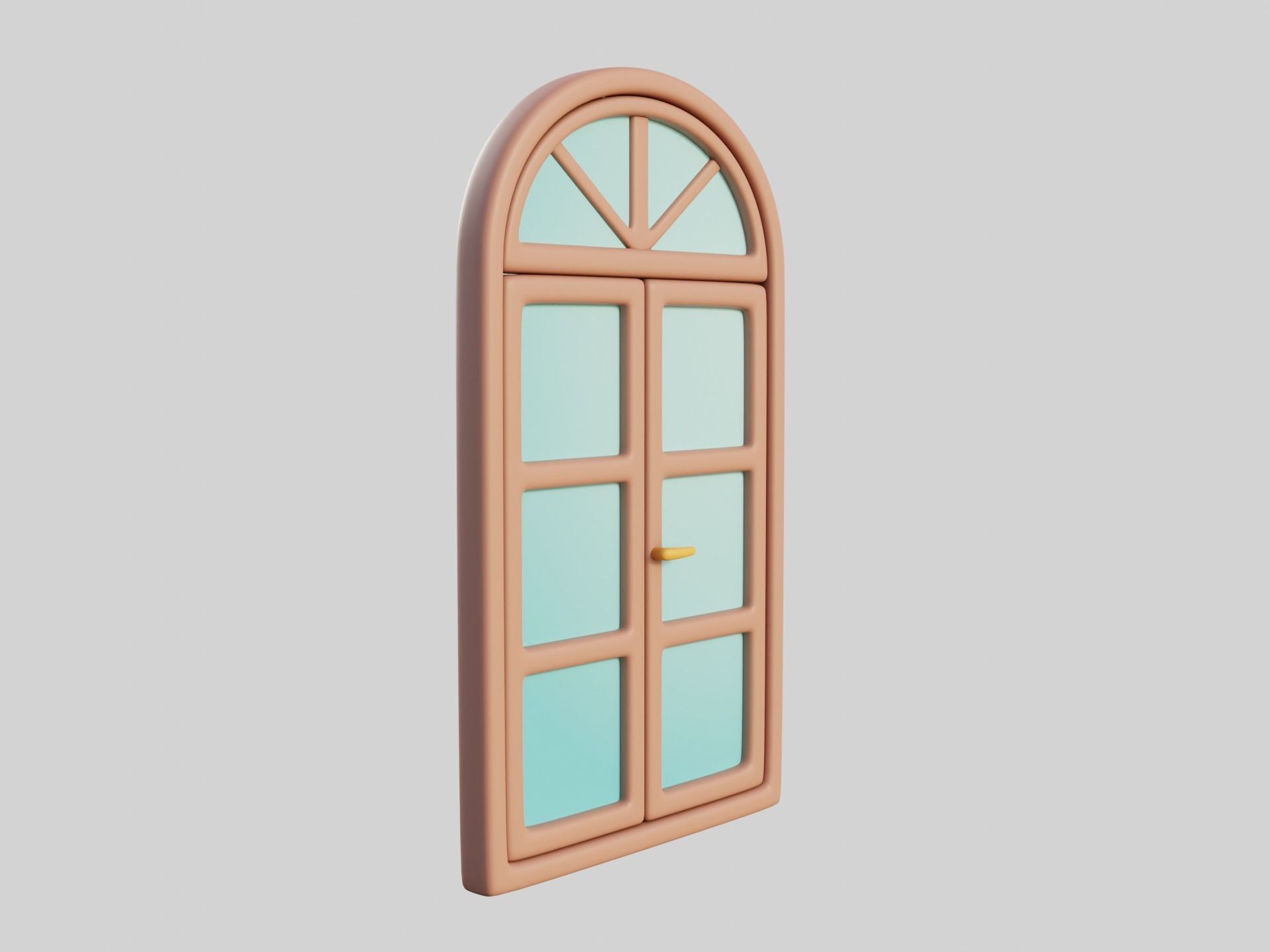 Cartoon Windows Collection 3 Low-poly 3D model_2