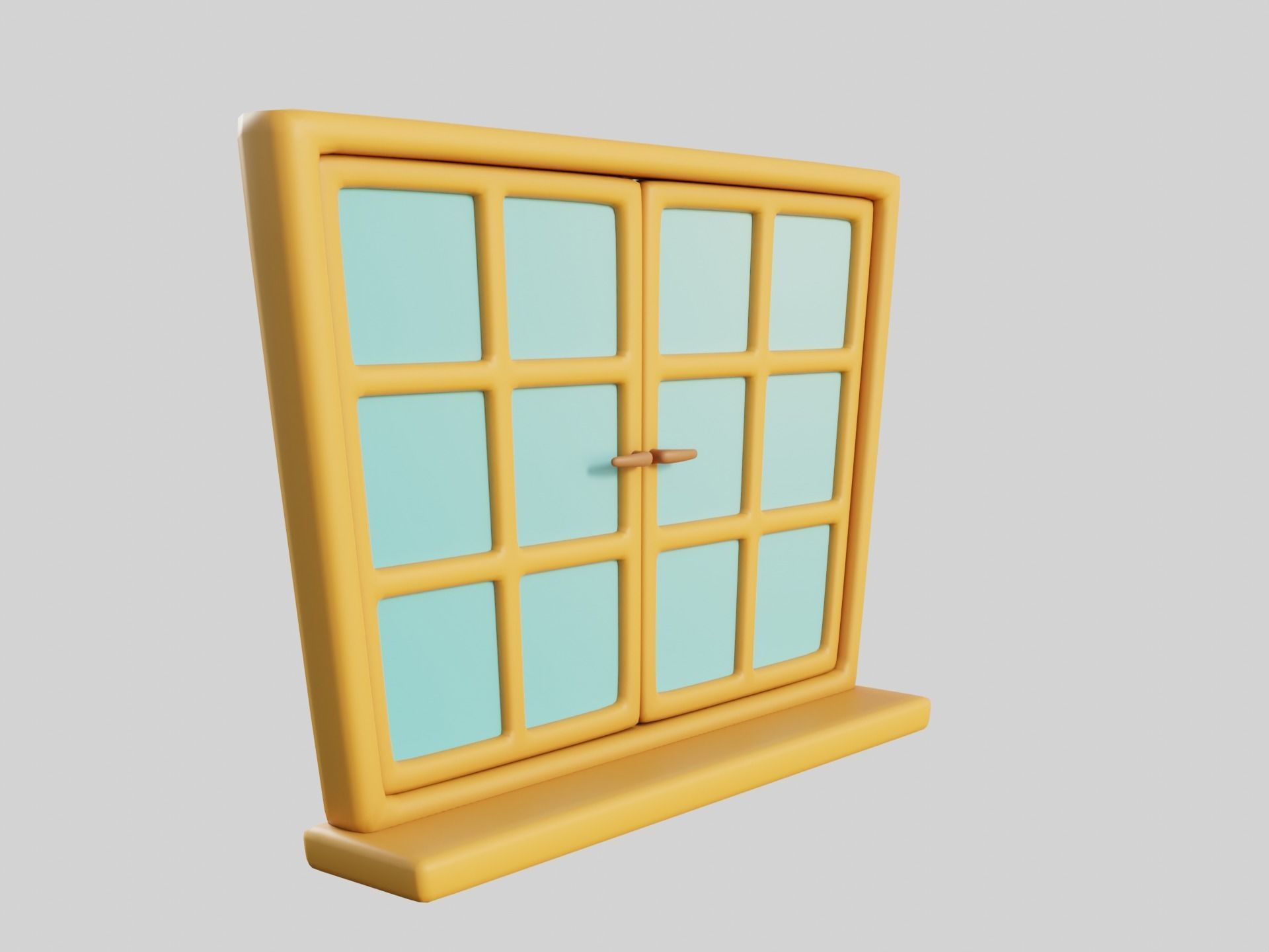 Cartoon Windows Collection 3 Low-poly 3D model_42