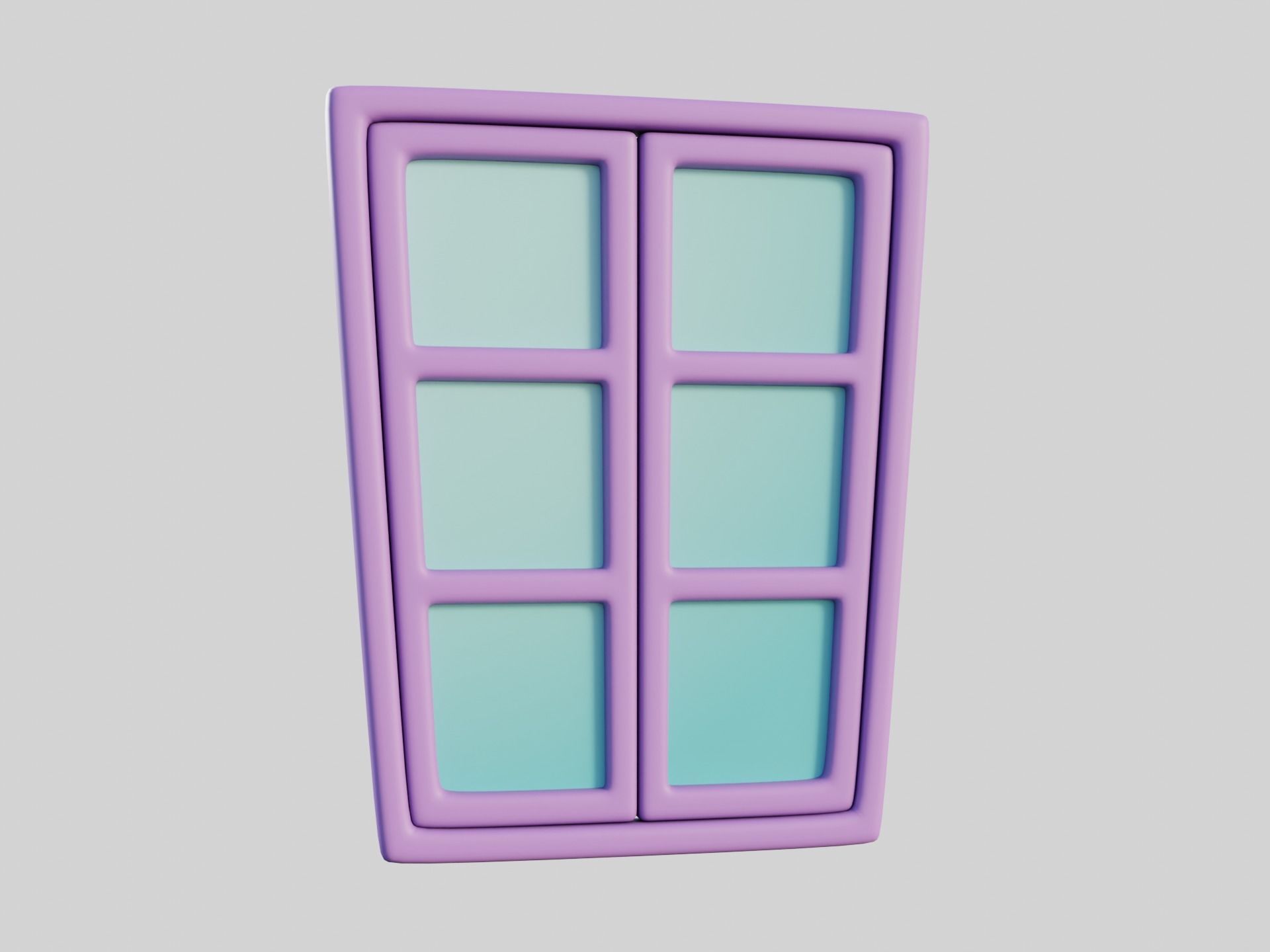Cartoon Windows Collection 3 Low-poly 3D model_53