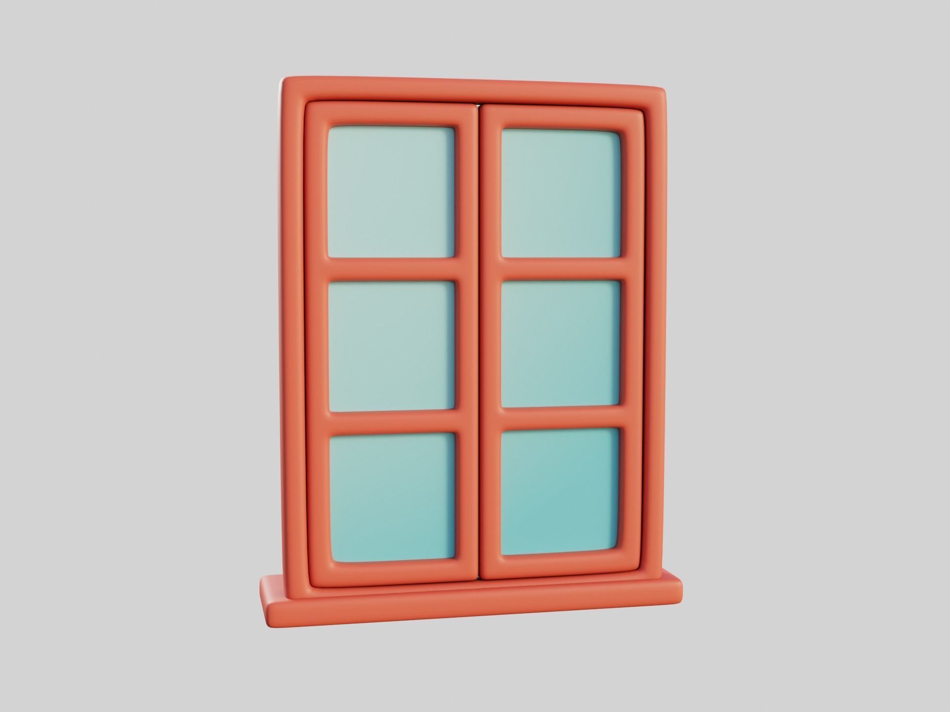 Cartoon Windows Collection 3 Low-poly 3D model_68
