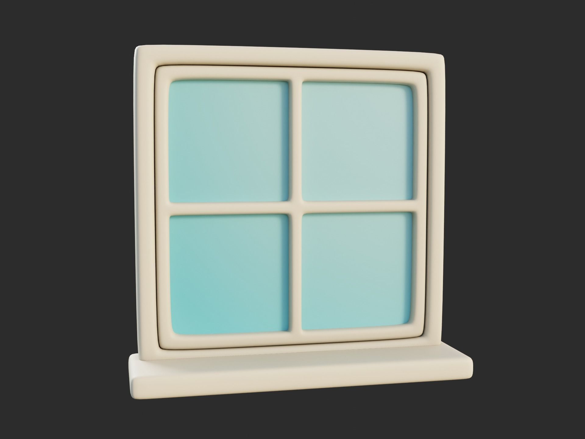 Cartoon Windows Collection 3 Low-poly 3D model_56