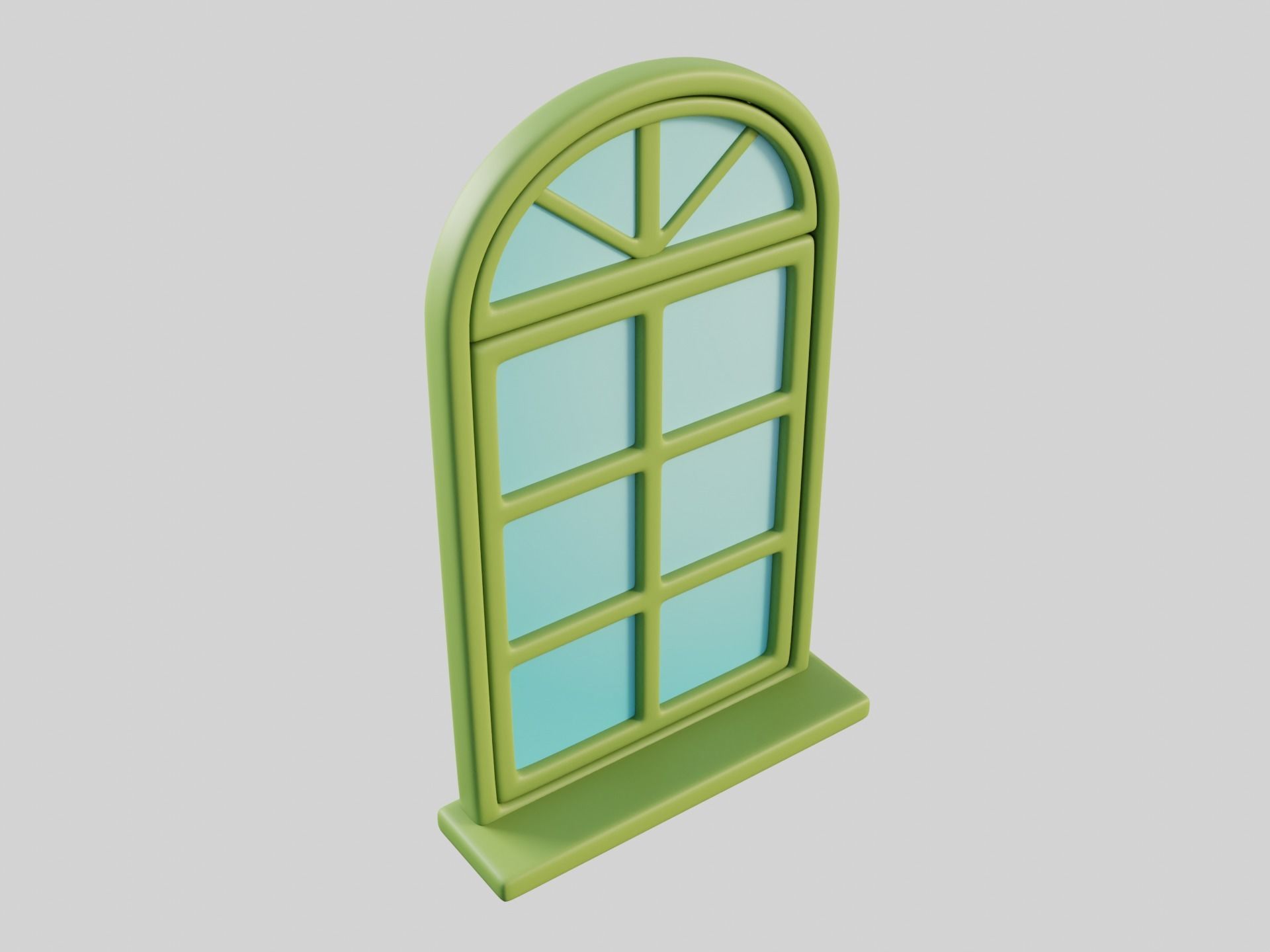 Cartoon Windows Collection 3 Low-poly 3D model_14
