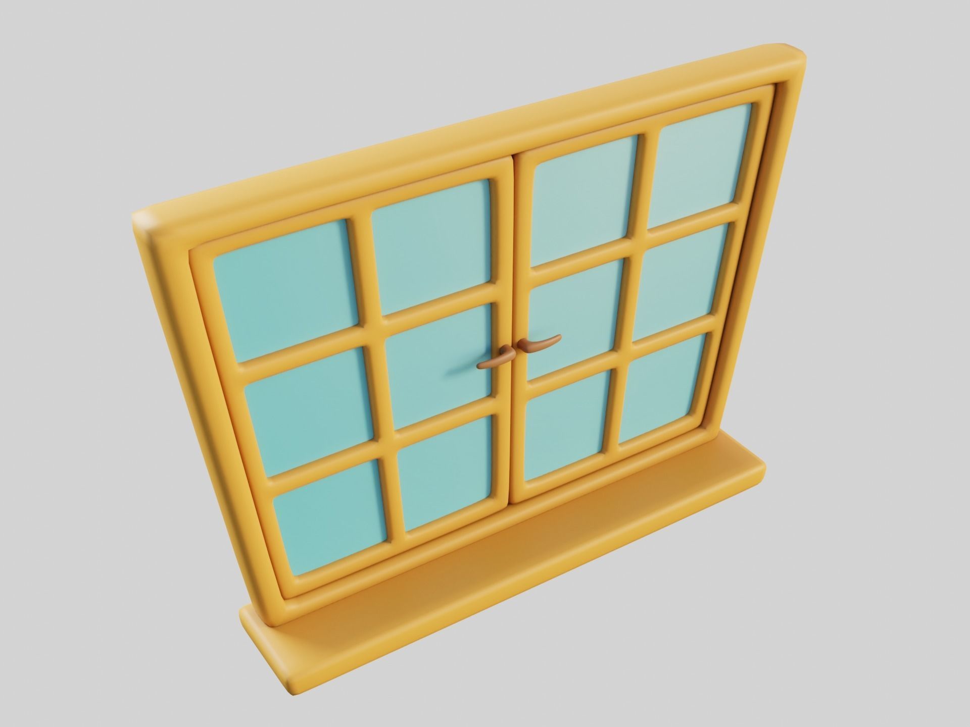 Cartoon Windows Collection 3 Low-poly 3D model_44