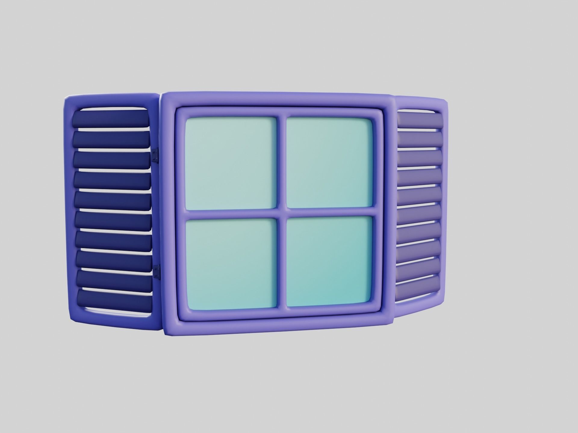 Cartoon Windows Collection 3 Low-poly 3D model_18