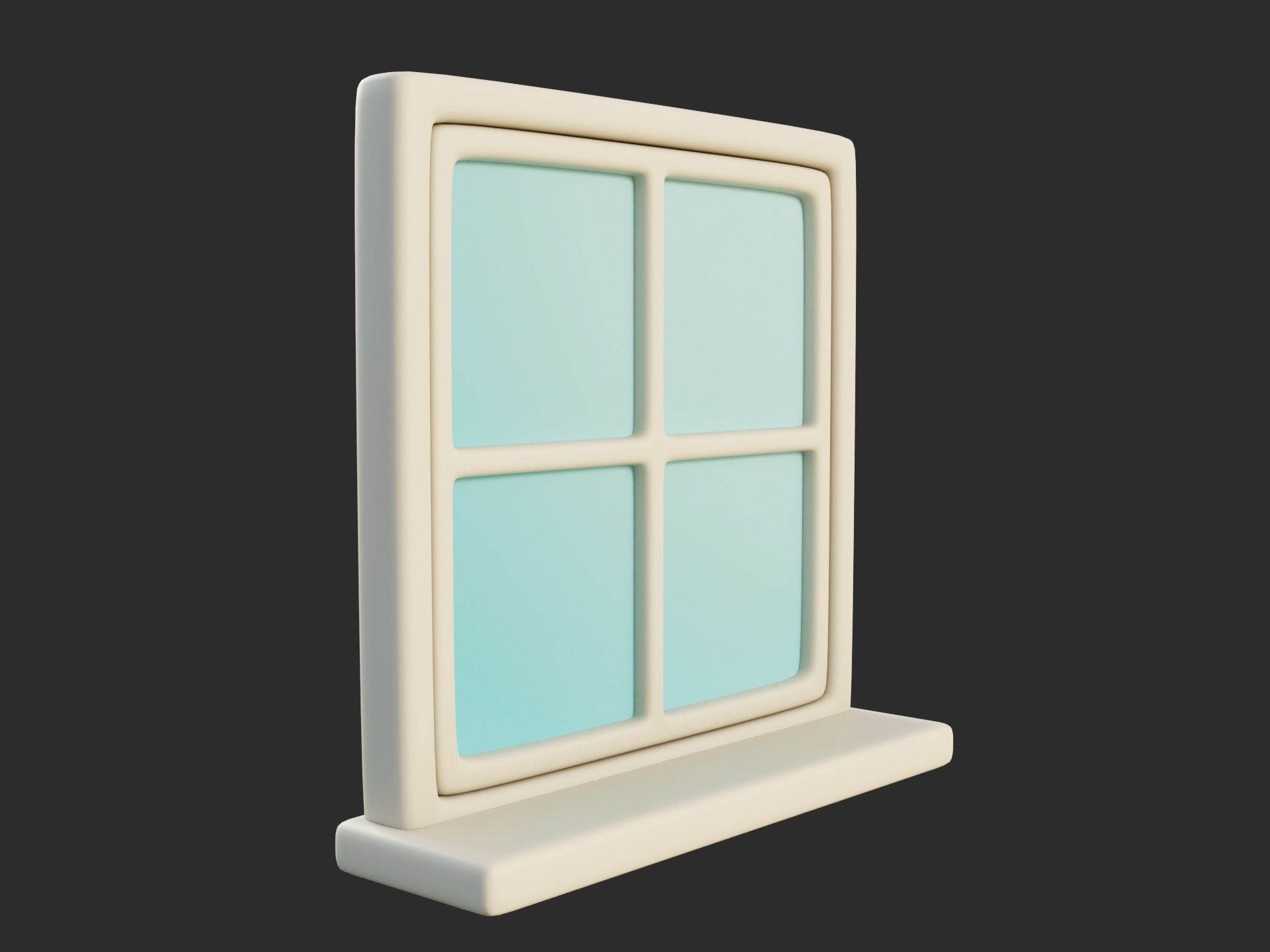 Cartoon Windows Collection 3 Low-poly 3D model_57