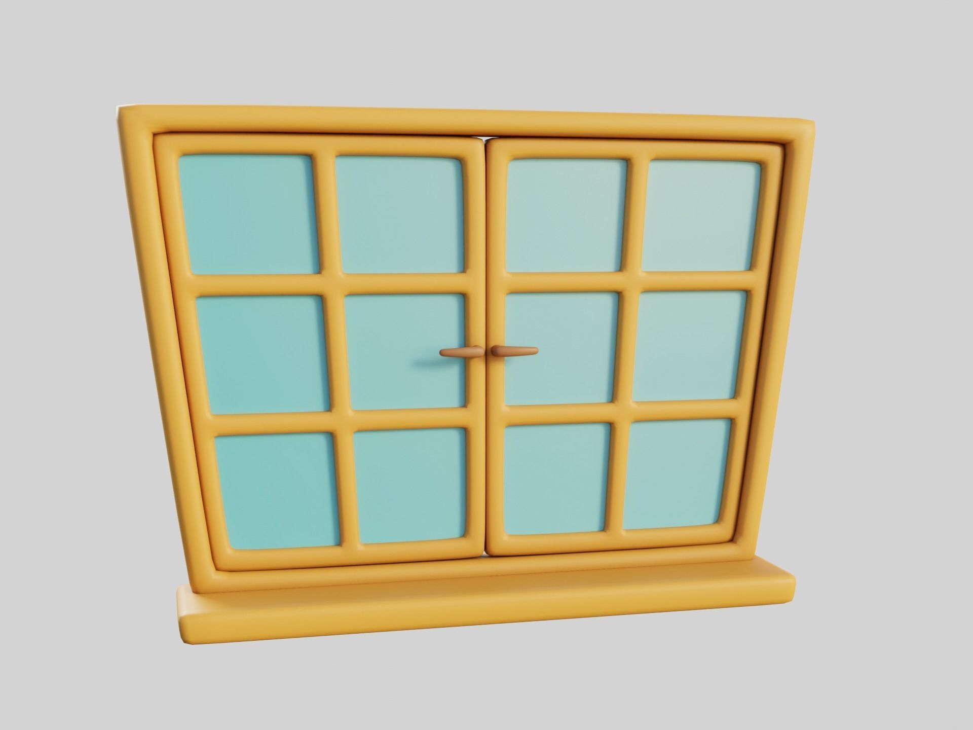 Cartoon Windows Collection 3 Low-poly 3D model_41