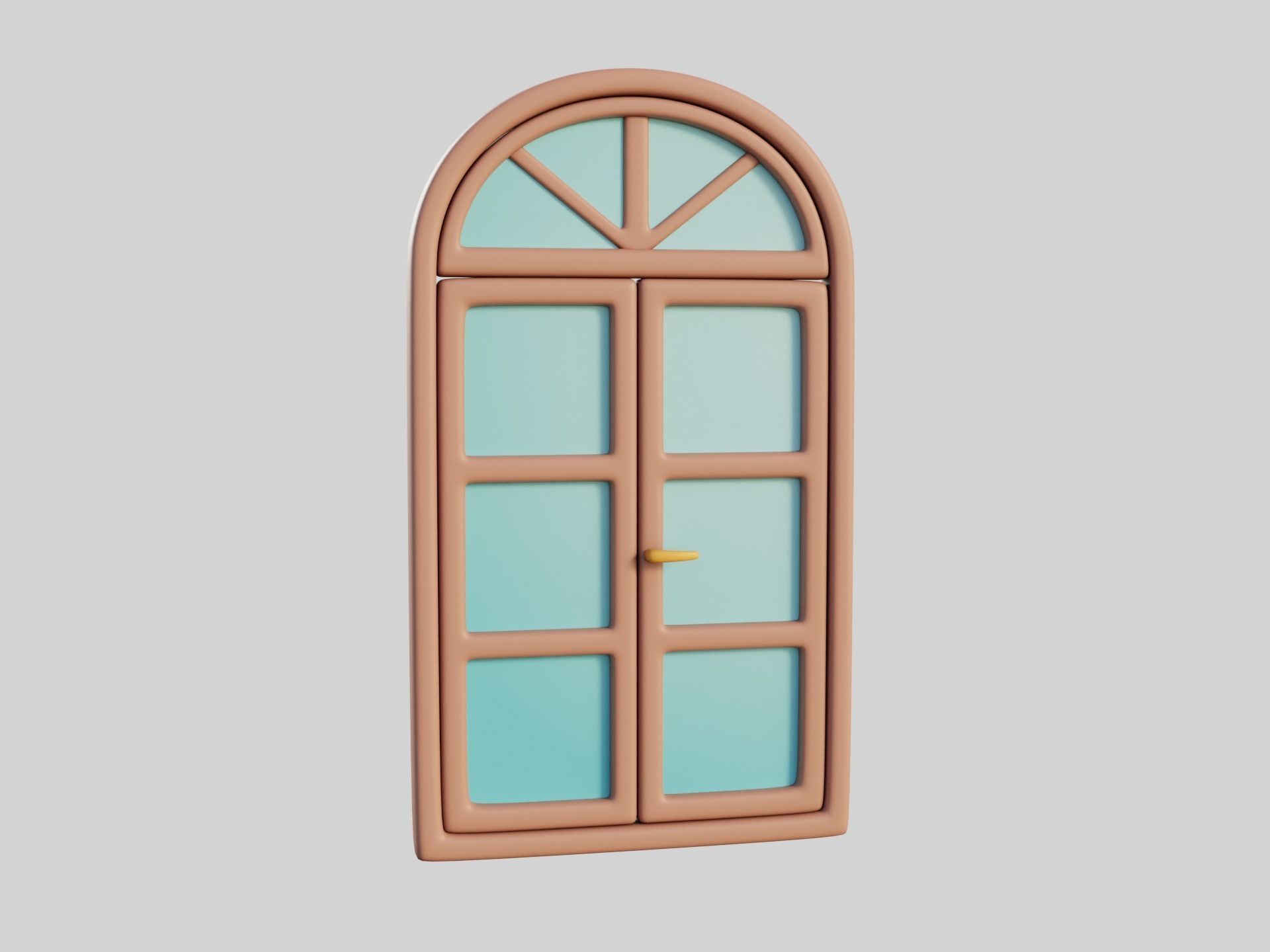 Cartoon Windows Collection 3 Low-poly 3D model_1