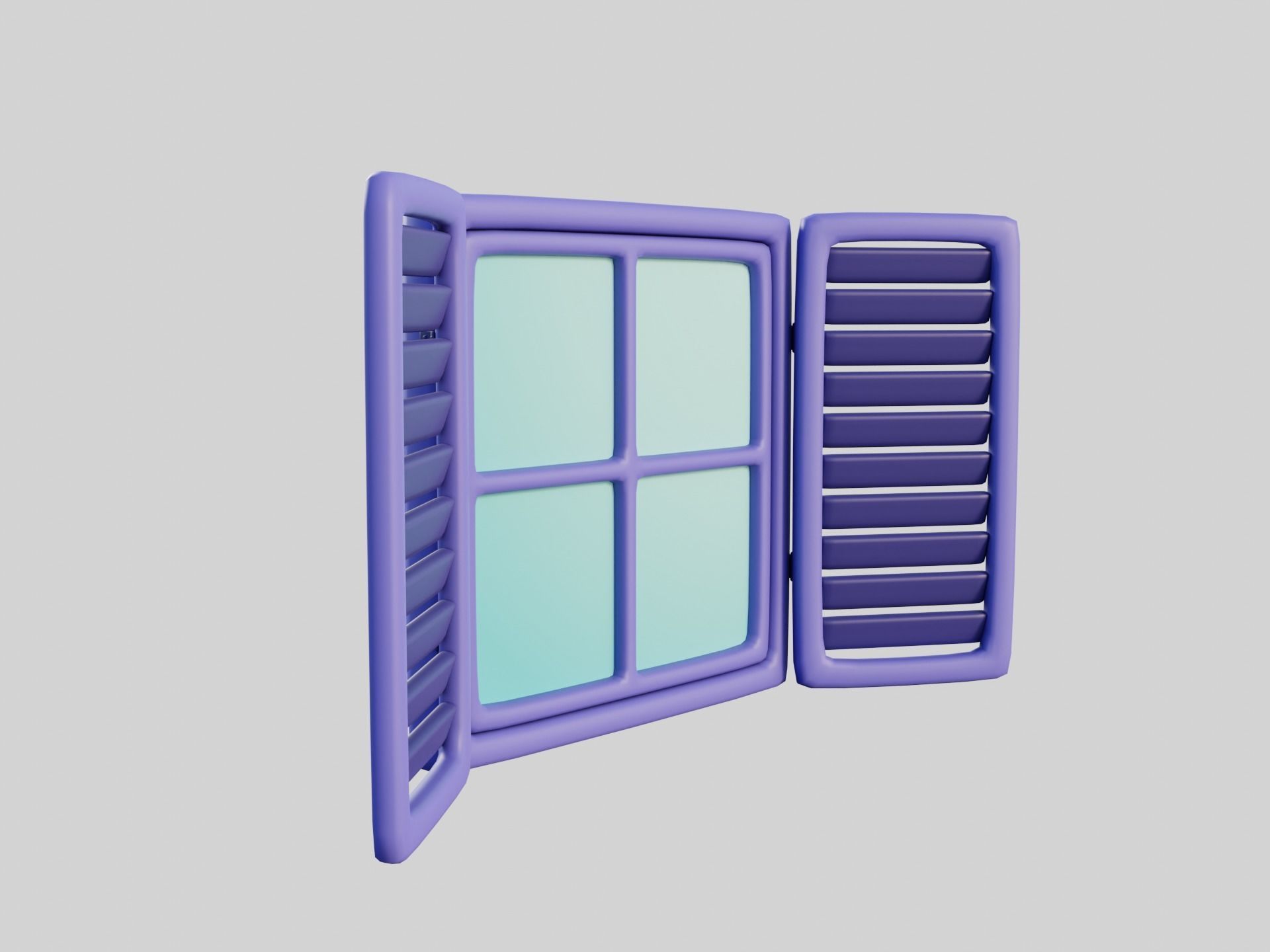 Cartoon Windows Collection 3 Low-poly 3D model_17