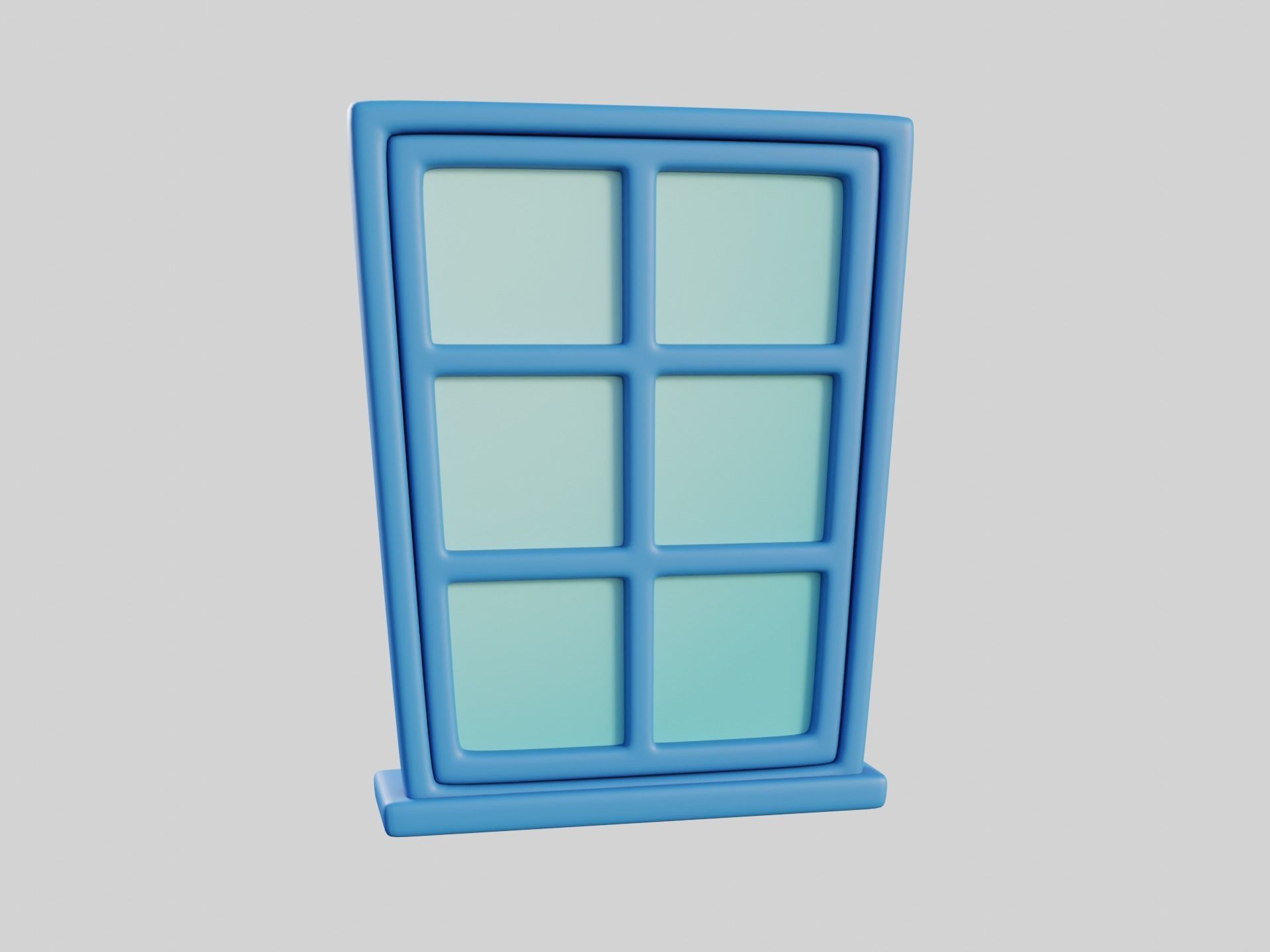 Cartoon Windows Collection 3 Low-poly 3D model_63