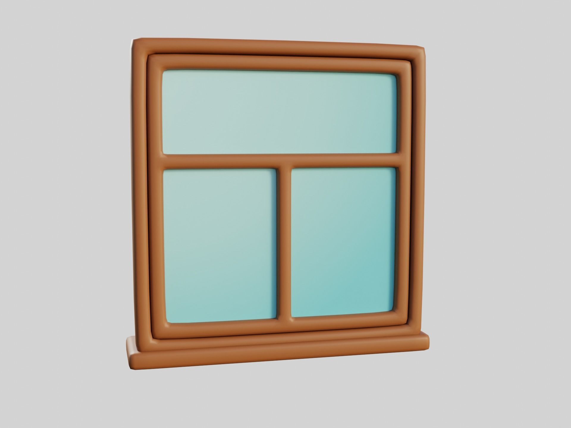 Cartoon Windows Collection 3 Low-poly 3D model_38
