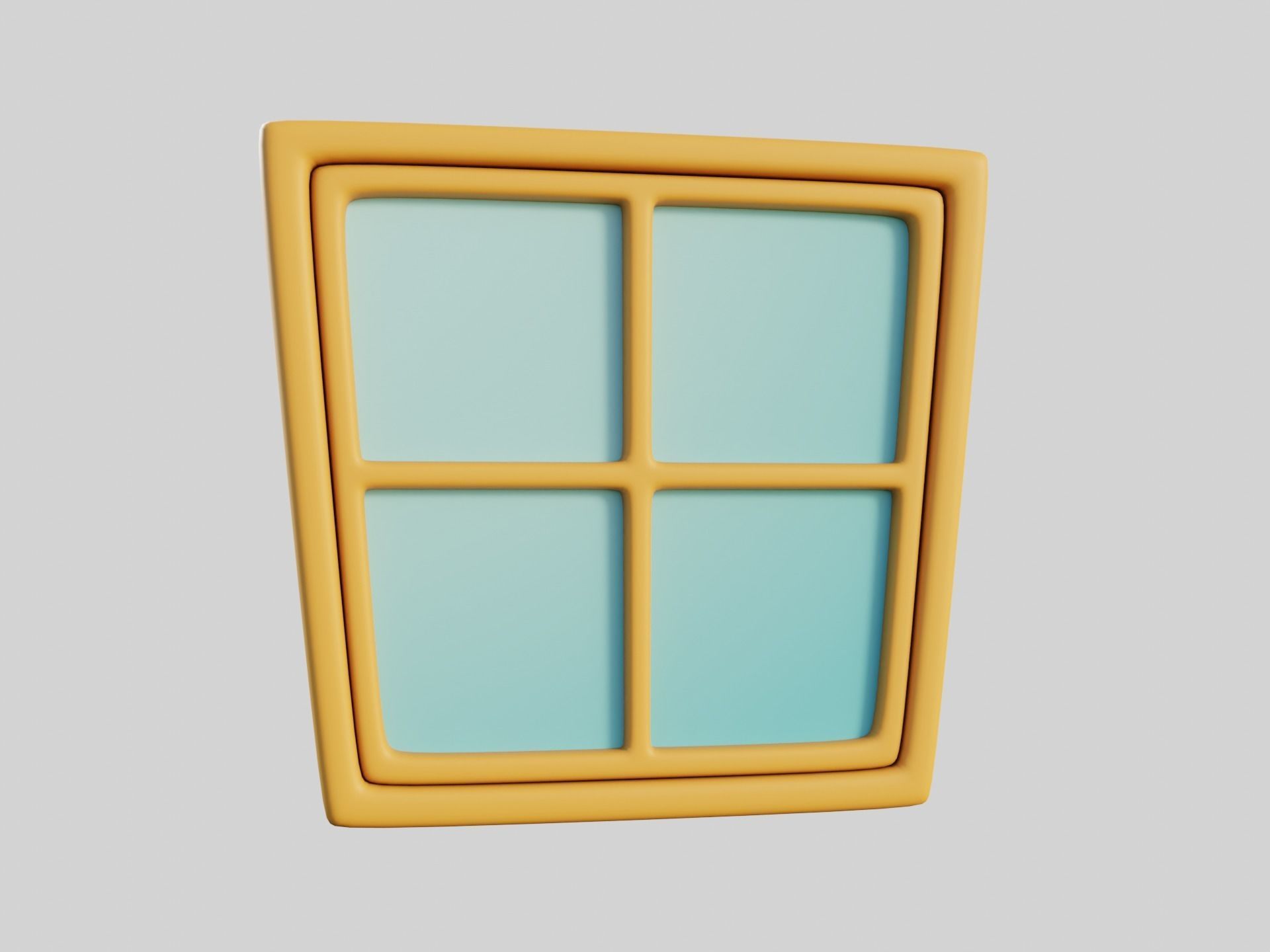 Cartoon Windows Collection 3 Low-poly 3D model_23
