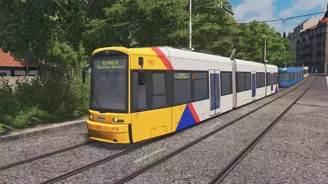 Flexity Classic 100 Series Tram Low-poly 3D model