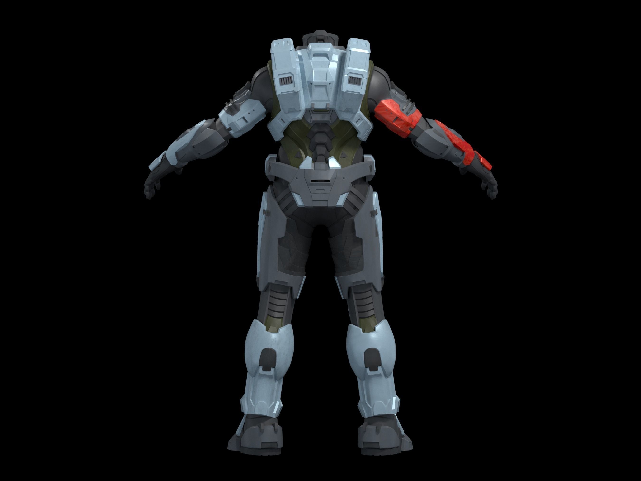 HALO Infinite Mk VII full suit 3d print files 3D print model_1