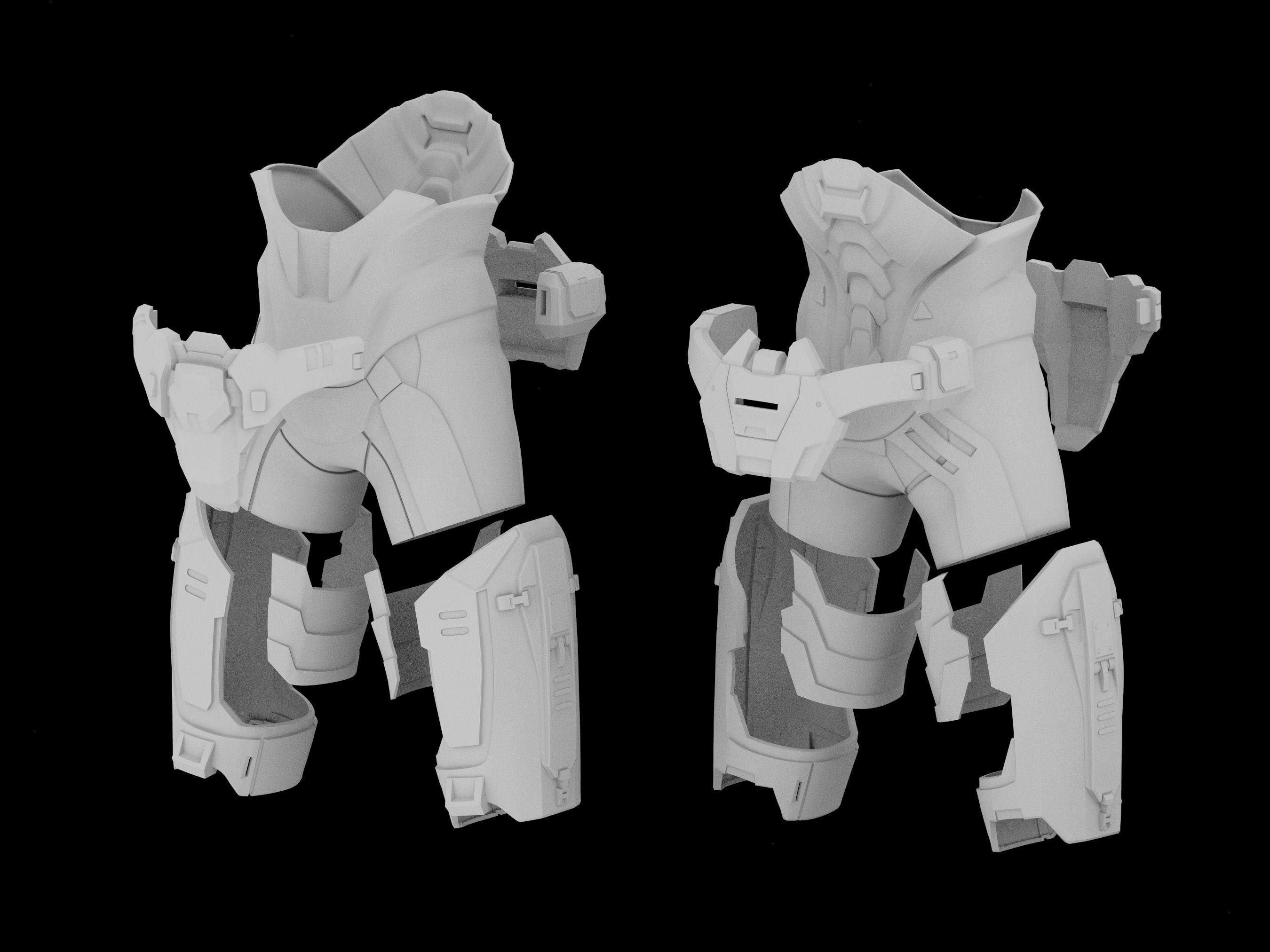 HALO Infinite Mk VII full suit 3d print files 3D print model_3
