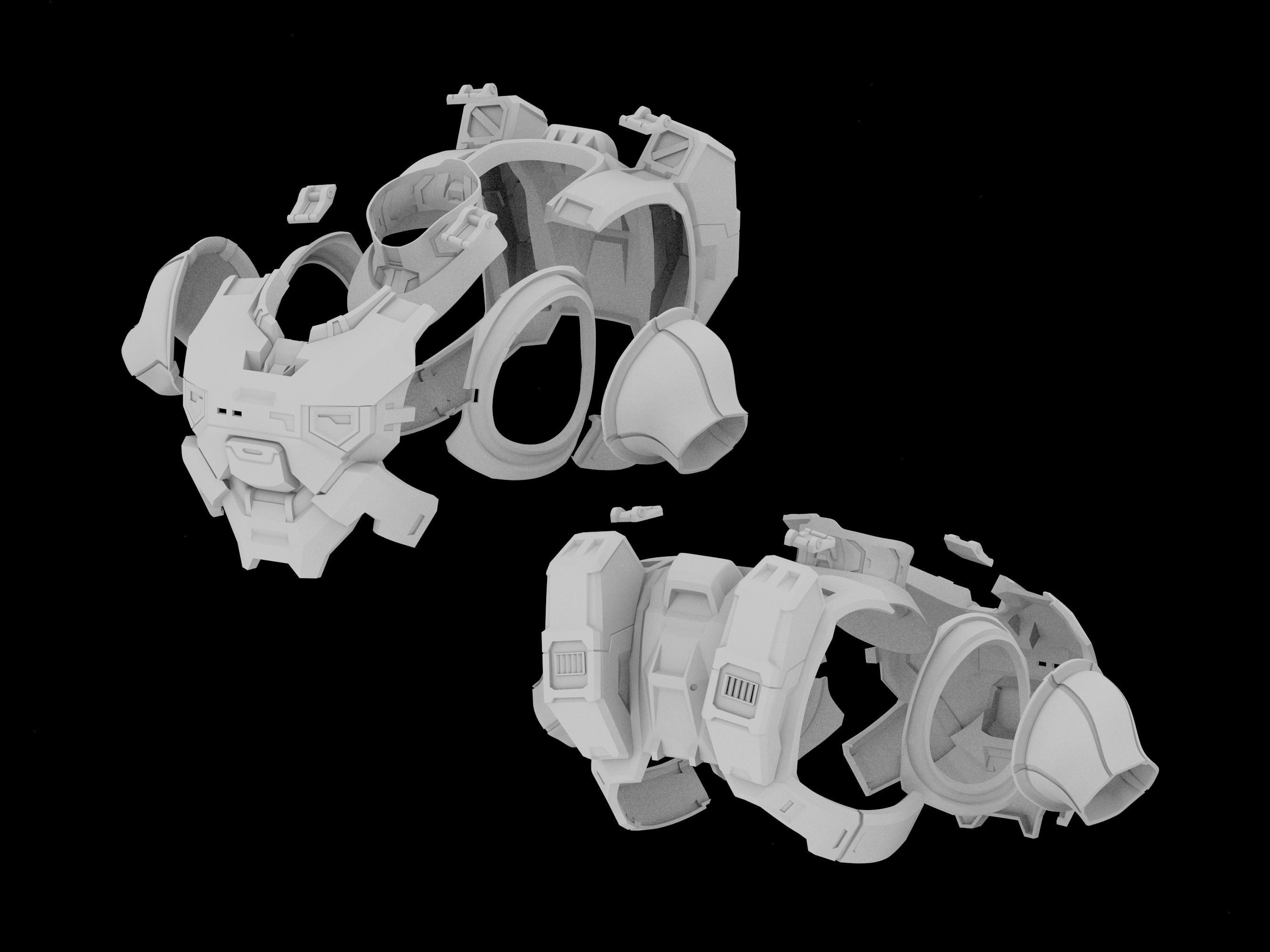 HALO Infinite Mk VII full suit 3d print files 3D print model_2