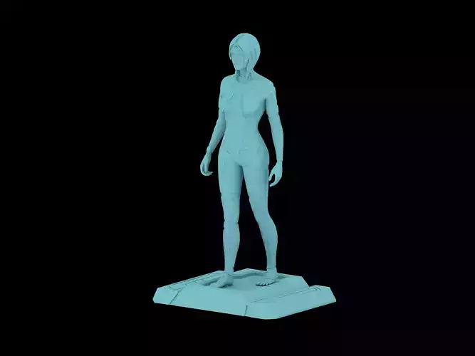 HALO Infinite Cortana Statue 3d print file 3D print model