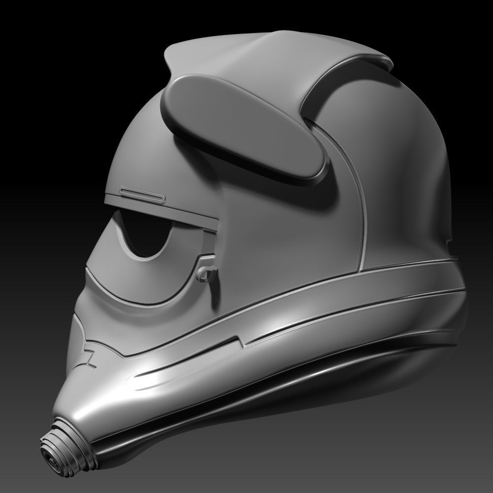 First Order TIE Fighter Pilot Helmet Printable 3D Model 3D print model_3