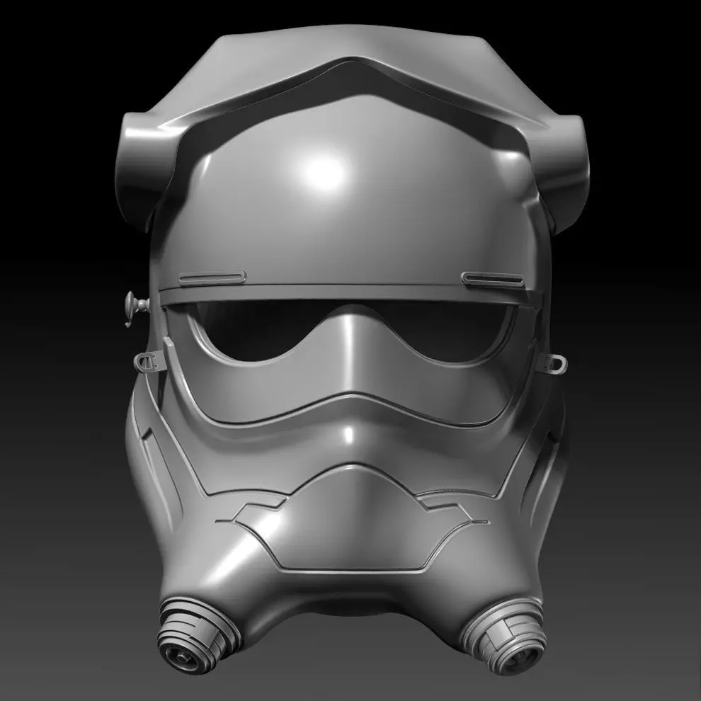 First Order TIE Fighter Pilot Helmet Printable 3D Model 3D print model_0