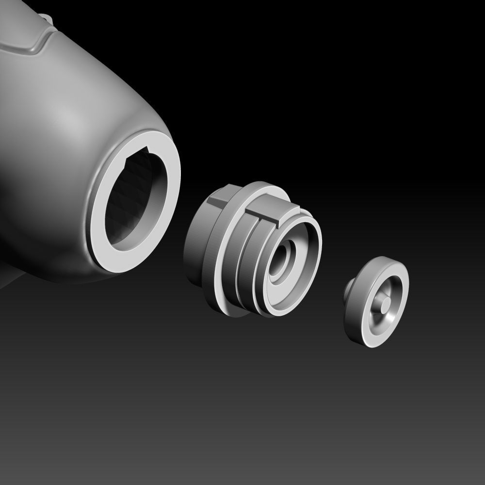 First Order TIE Fighter Pilot Helmet Printable 3D Model 3D print model_7