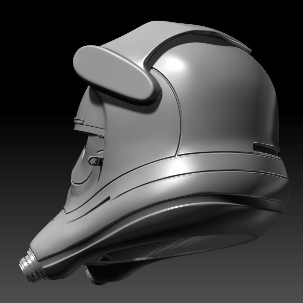First Order TIE Fighter Pilot Helmet Printable 3D Model 3D print model_4