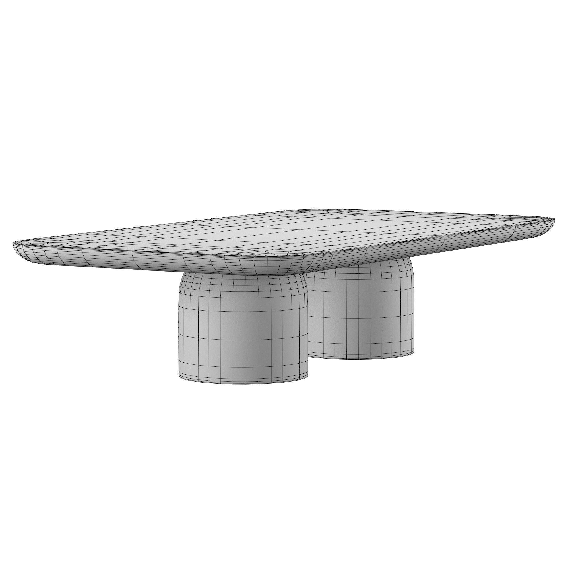 CUPOLA CARVED COFFEE TABLE 3D model_7
