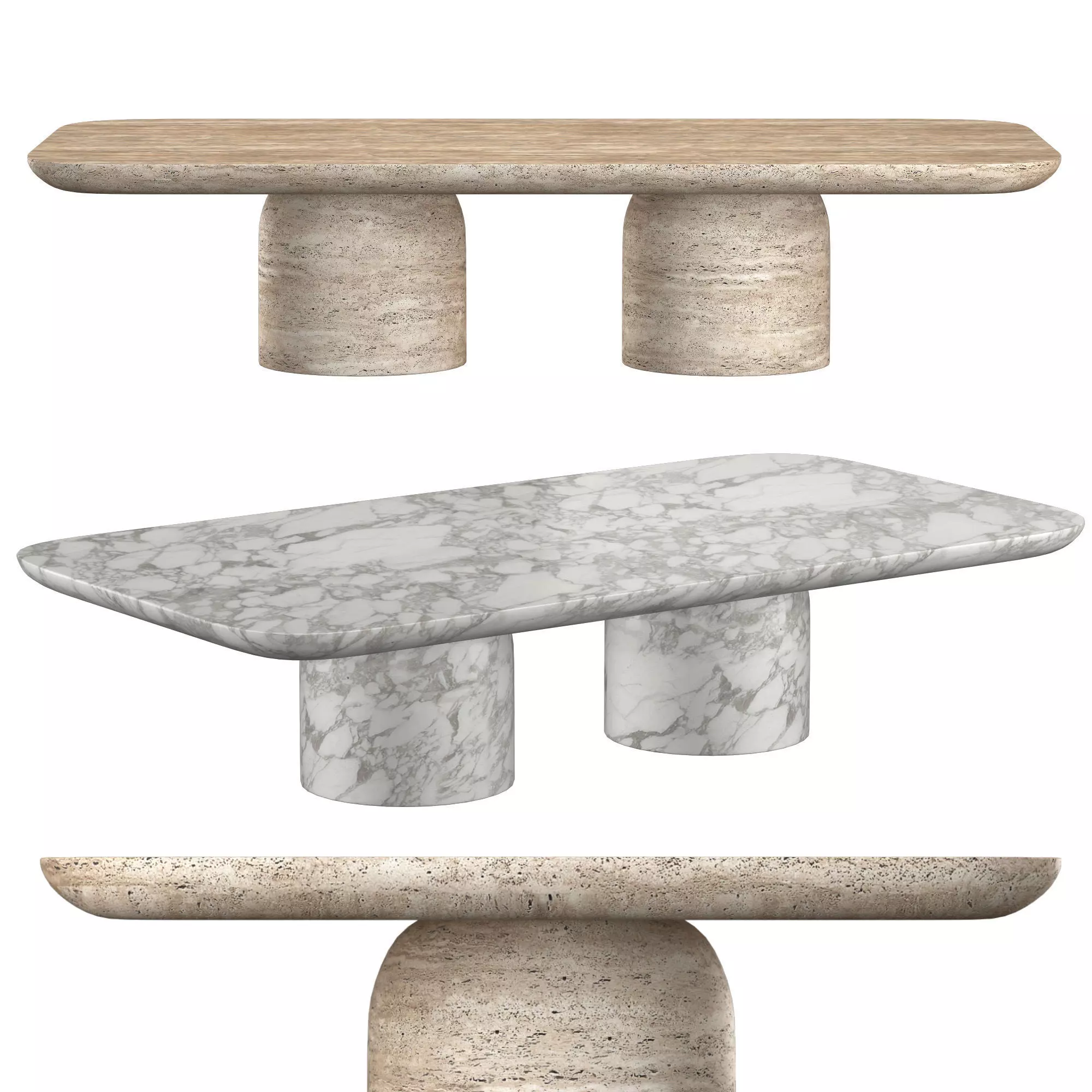 CUPOLA CARVED COFFEE TABLE 3D model_0