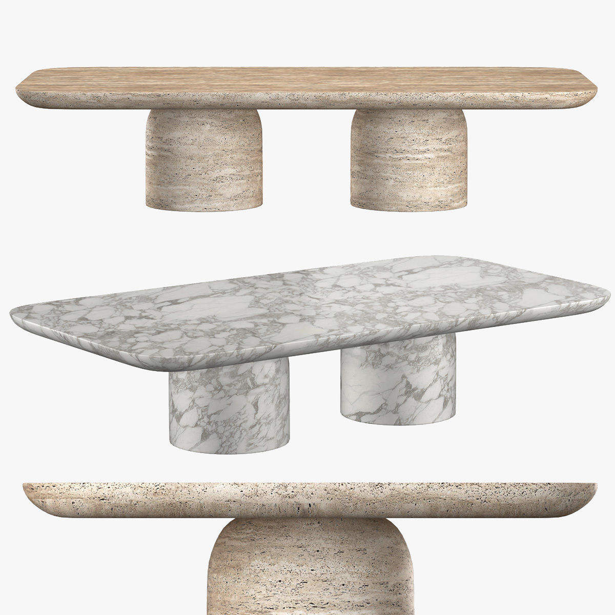 CUPOLA CARVED COFFEE TABLE 3D model_8